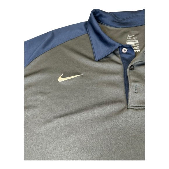Detroit Tigers Nike Dri-Fit Polo | Men’s XL | Blue and Grey | Golf Style - Picture 4 of 10